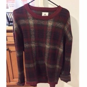 UNIF Plaid Crewneck Sweater