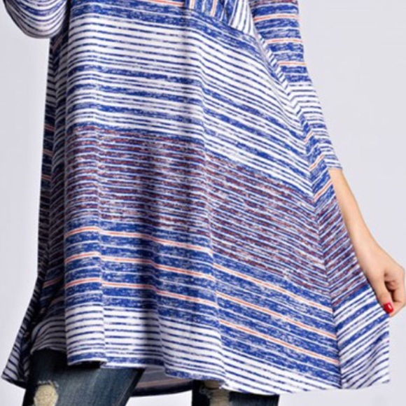 Hacci Stripe Tunic with Pocket --- Small - Picture 2 of 3