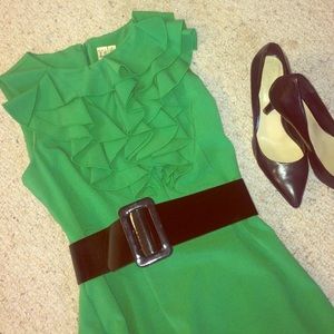 Green Ruffle Dress
