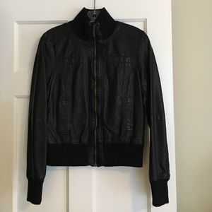 Faux leather jacket