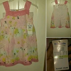 Two pice size 4 little girls set