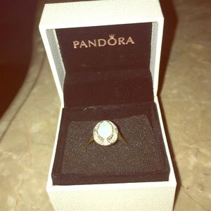 Adorable opal blue ring!