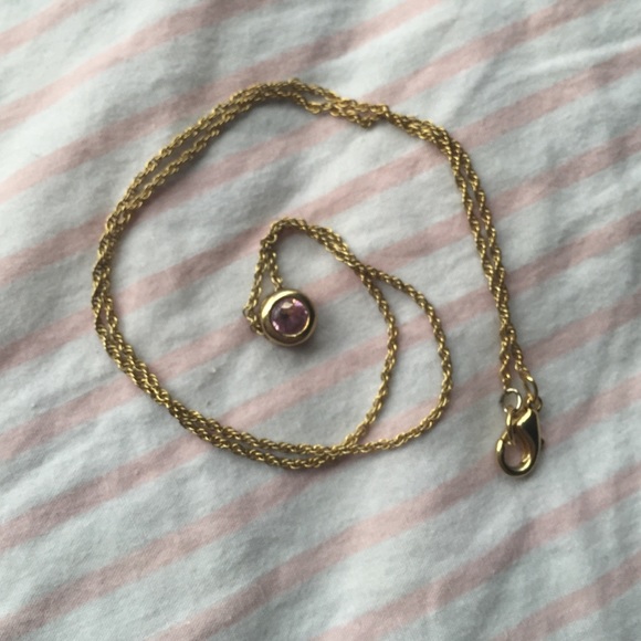 Pink jewel necklace.