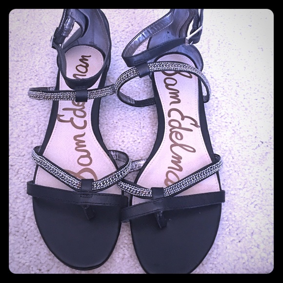 Sam Edelman Renee"Gladiator Sandal W/Chain trim