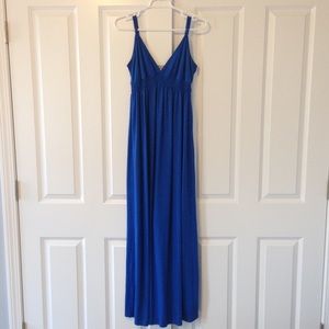 Old Navy Blue v-neck maxi dress