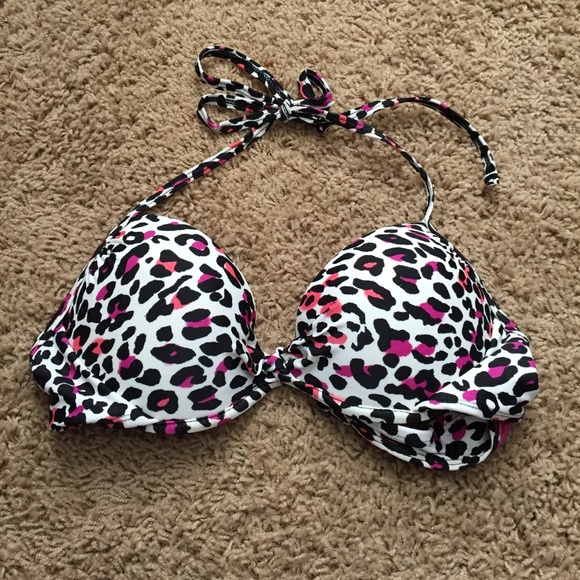 Large cheetah push up bikini