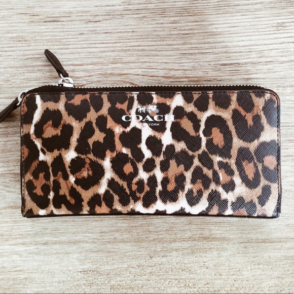 Coach Leopard Print Wallet