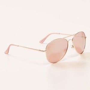 LOFT Mirrored Aviator Sunglasses