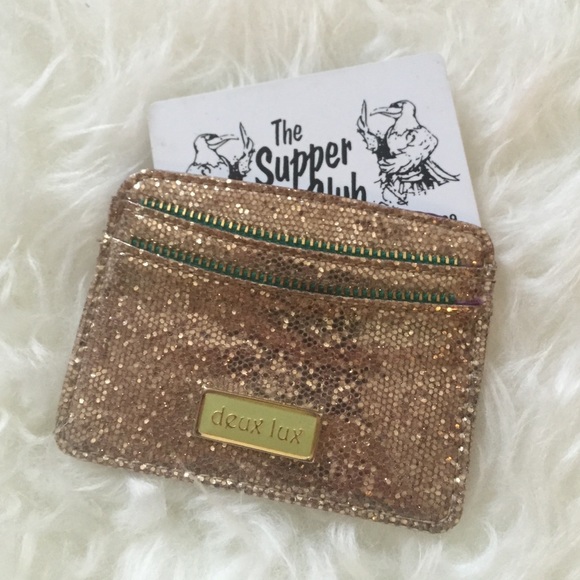 Shimmery Deux Lux card holder