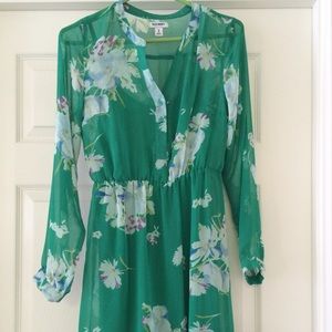 Green Floral Old Navy dress. Size XS.