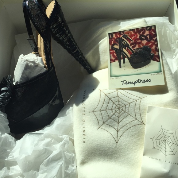 Charlotte Olympia temptress black never worn - Picture 2 of 4