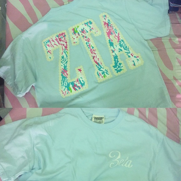 ZTA Zeta Tau Alpha Comfort Colors T Shirt