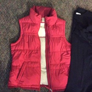 Pink American Eagle puffer vest size large
