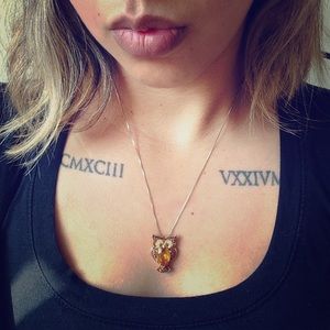 Owl Gold Necklace