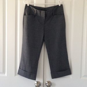 Express editor gray cropped pants