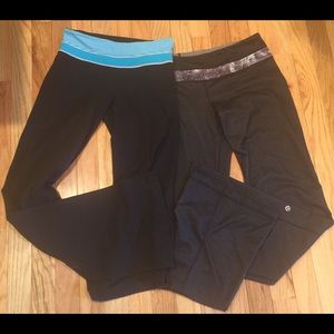 2 pairs of Lululemon Workout Yoga Pants size 4