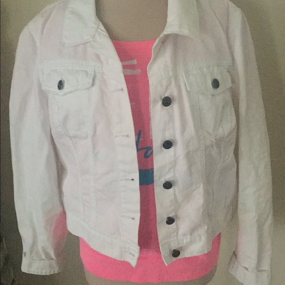 White denim jacket