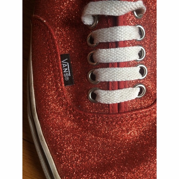 Red Sparkly Vans