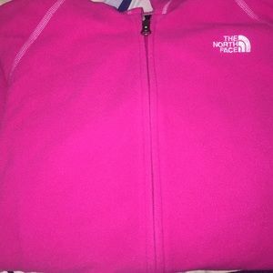 Pink north face jacket