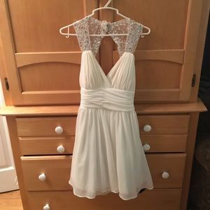 White prom dress
