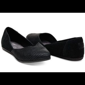TOMS Jutti Flat Black Suede