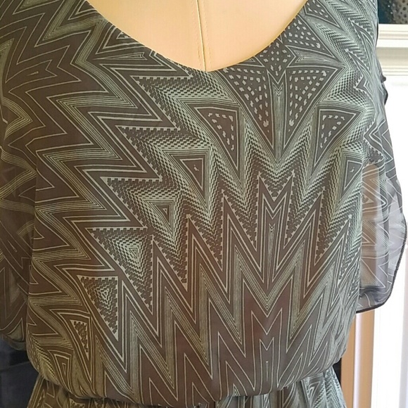 Speechless Turquoise & Gray dress - Picture 2 of 4