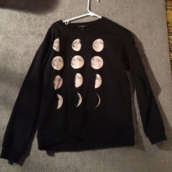 'Phases of the Moon' crew neck sweater