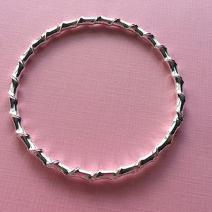 🎉SALE!SALE🎉Round Twisted Silver Bracelet