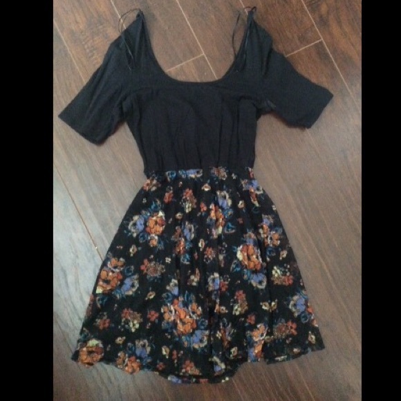 Black/floral dress