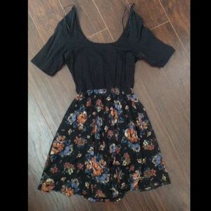Black/floral dress