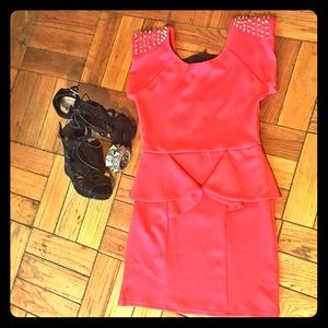 One of a kind funky Peplum Dress
