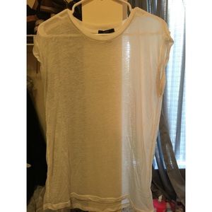 Sheer White Tee