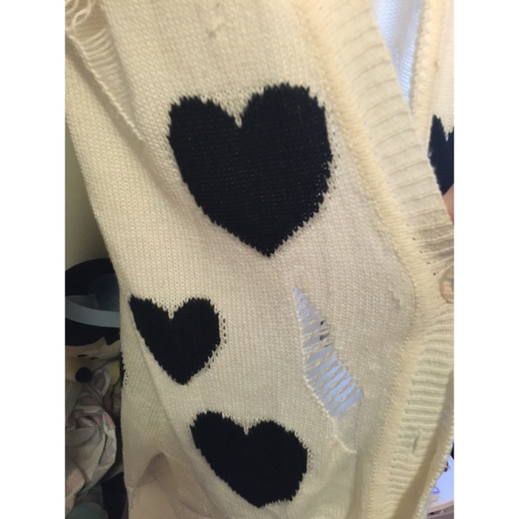 Shredded Heart Cardigan - Picture 2 of 2