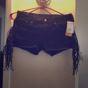 Fringe shorts