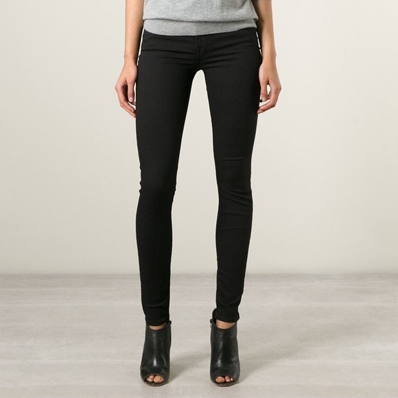 7 for all mankind black skinny jeans