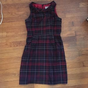 Plaid sheath dress