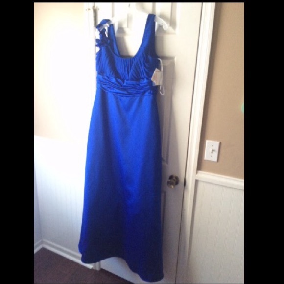 Blue prom/bridesmaid dress