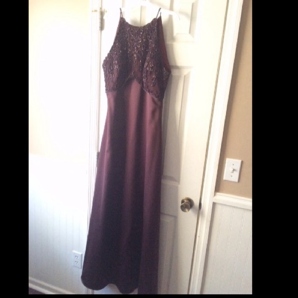 Plum formal dress