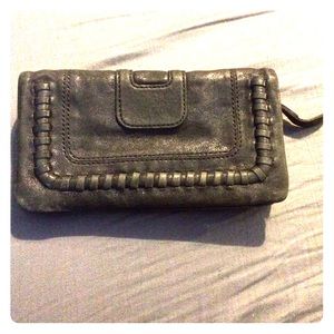 Brown leather Hobo wallet