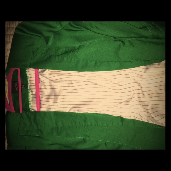 Green xoxo blazer