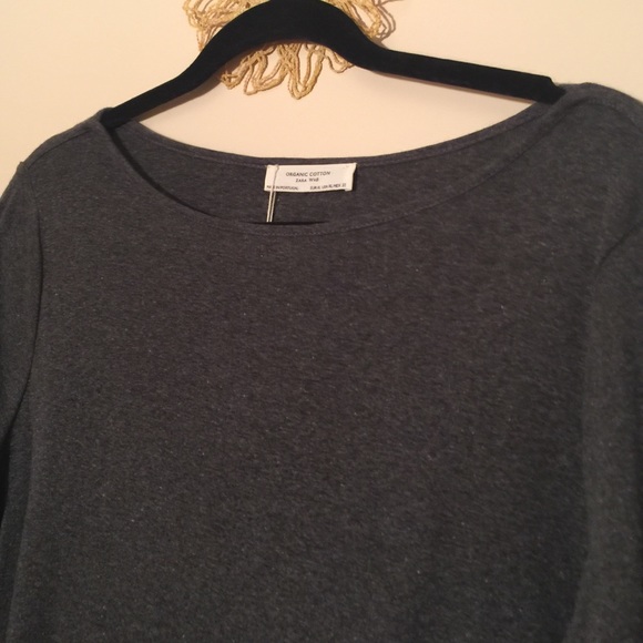 Grey quarter sleeve tee shirt - Picture 2 of 3