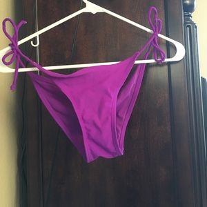 Purple bathing suit bottoms