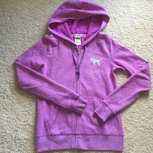 Purple VS Pink Zip Up Sweatshirt