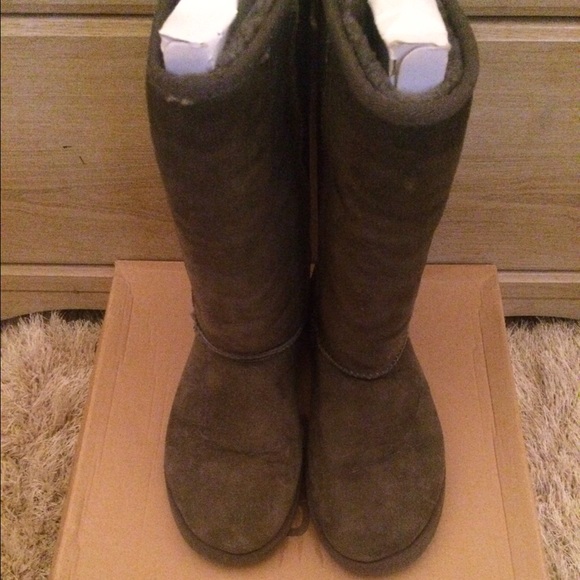 Gray Suede Tall Uggs