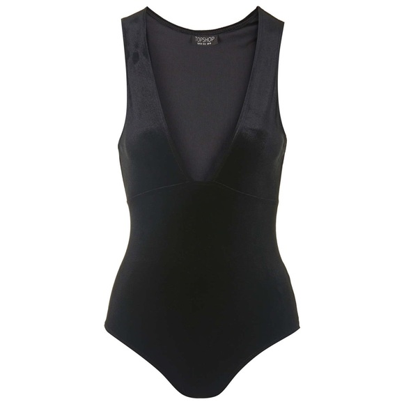 Topshop Tops - HP🎉Topshop Velvet Bodysuit