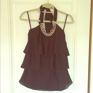 Black halter top