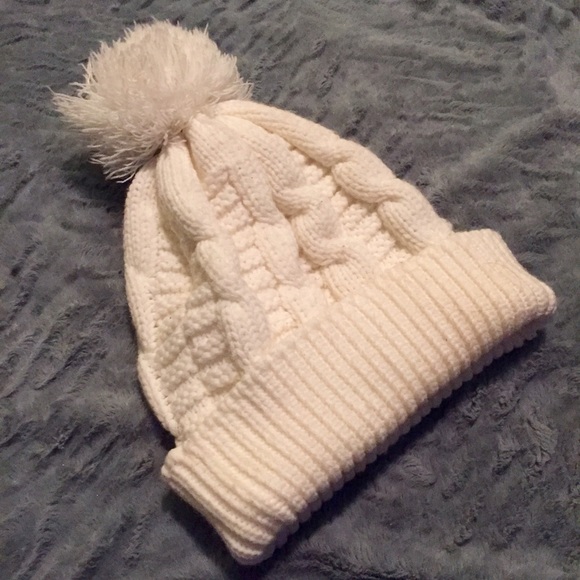 White beanie purchases from Nasty Gal