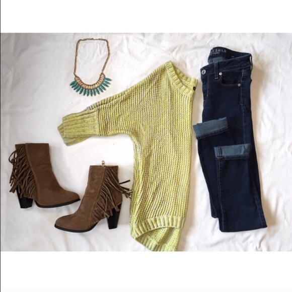 Express neon sweater
