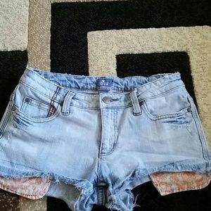 Distressed Jean shorts