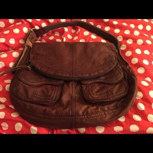 Dark brown leather purse Lucky Brand